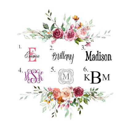 PLUS SIZE PERSONALIZED BRIDESMAID COTTON WAFFLE WEAVE ROBE