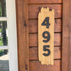 Tennessee Whiskey & Leather House Number Sign - Custom Home Address & Home Decor