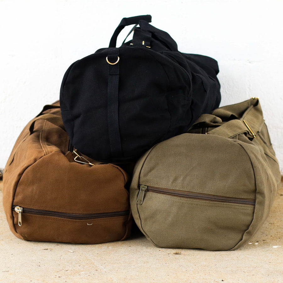 Vintage Military Duffel Travel Bag – Personalized Groomsmen Gift