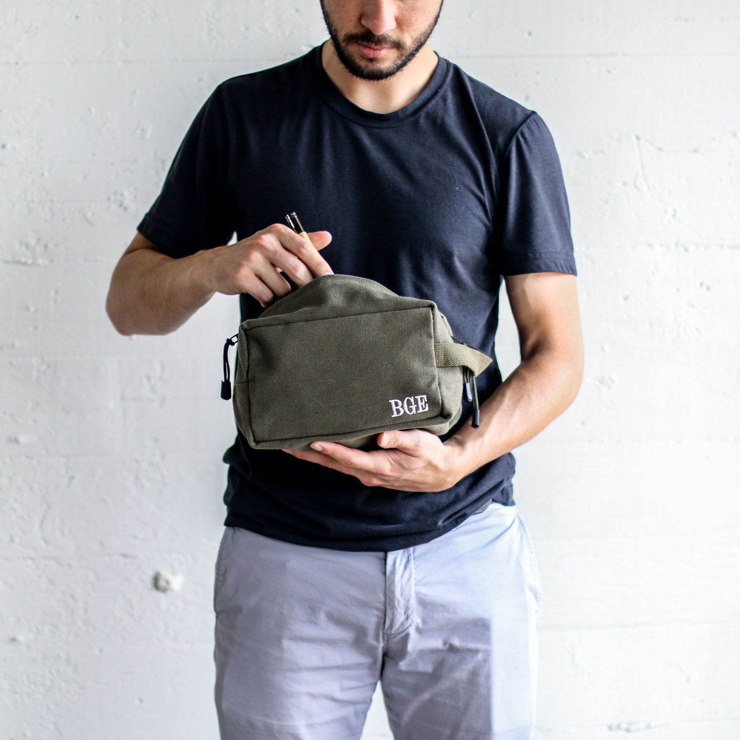 Shave Bag Dopp Kit Toiletry Bag – Personalized Groomsmen Gift