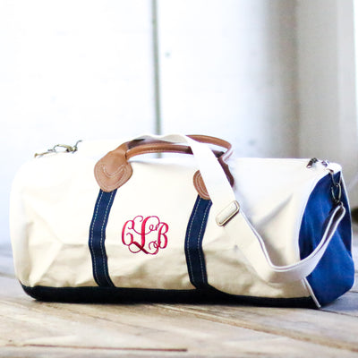 Personalized Women's Round Travel Duffel Bag - Bridesmaid Gift