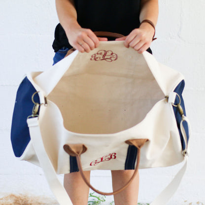 Personalized Women's Round Travel Duffel Bag - Bridesmaid Gift