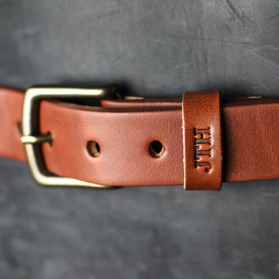 Fine Leather Men's Dress Belt