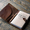 The Surveyor Fine Leather Pocket Journal Cover for Field Notes