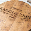 Personalized Tennessee Whiskey Barrel Head Wedding Guestbook Sign