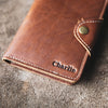 Personalized Fine Leather Field Notes Moleskine Wallet Brown Leather, Leather Journal - The Logbook - Gifts for Him - Gifts for Grads